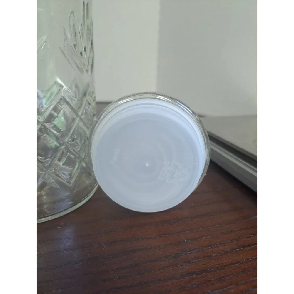 1983 Planters Peanuts Anchor Hocking Diamond And Pineapple Glass Canister